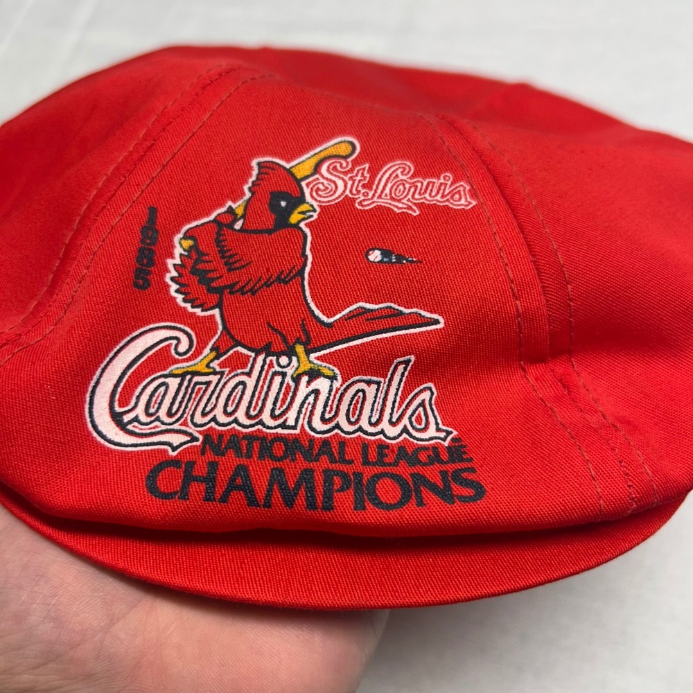 Vintage 1985 St Louis Cardinals National League Champions Snapback Hat Red USA - Picture 2 of 6